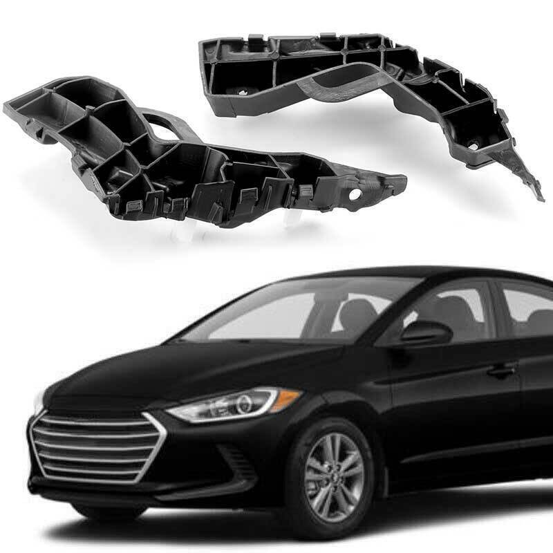 Front Bumper Retainers Brackets Right+Left for 2017-2018 for Hyundai for Elantra Sedan