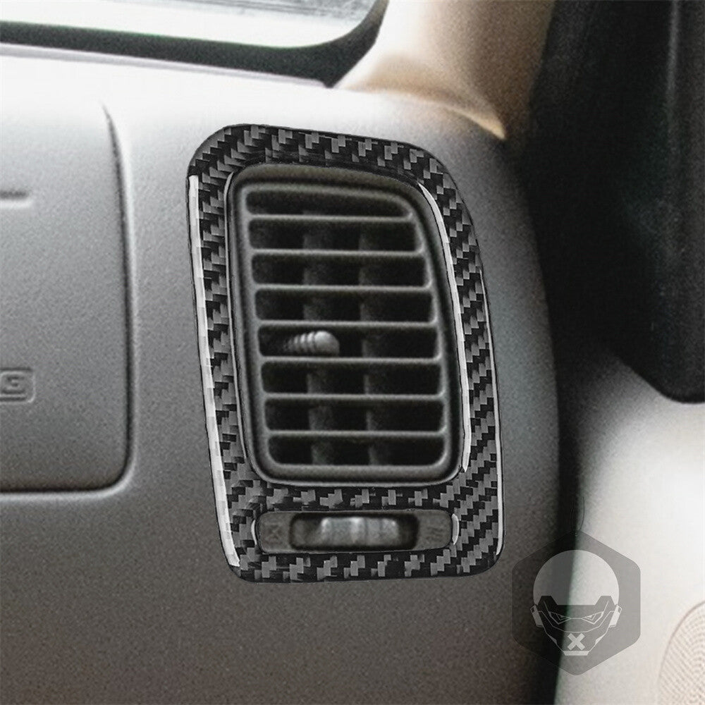 Carbon Fiber for Co -pilot Dashboard Air Vent Outlet Trim for Toyot@ Tacom@ 2001-2004
