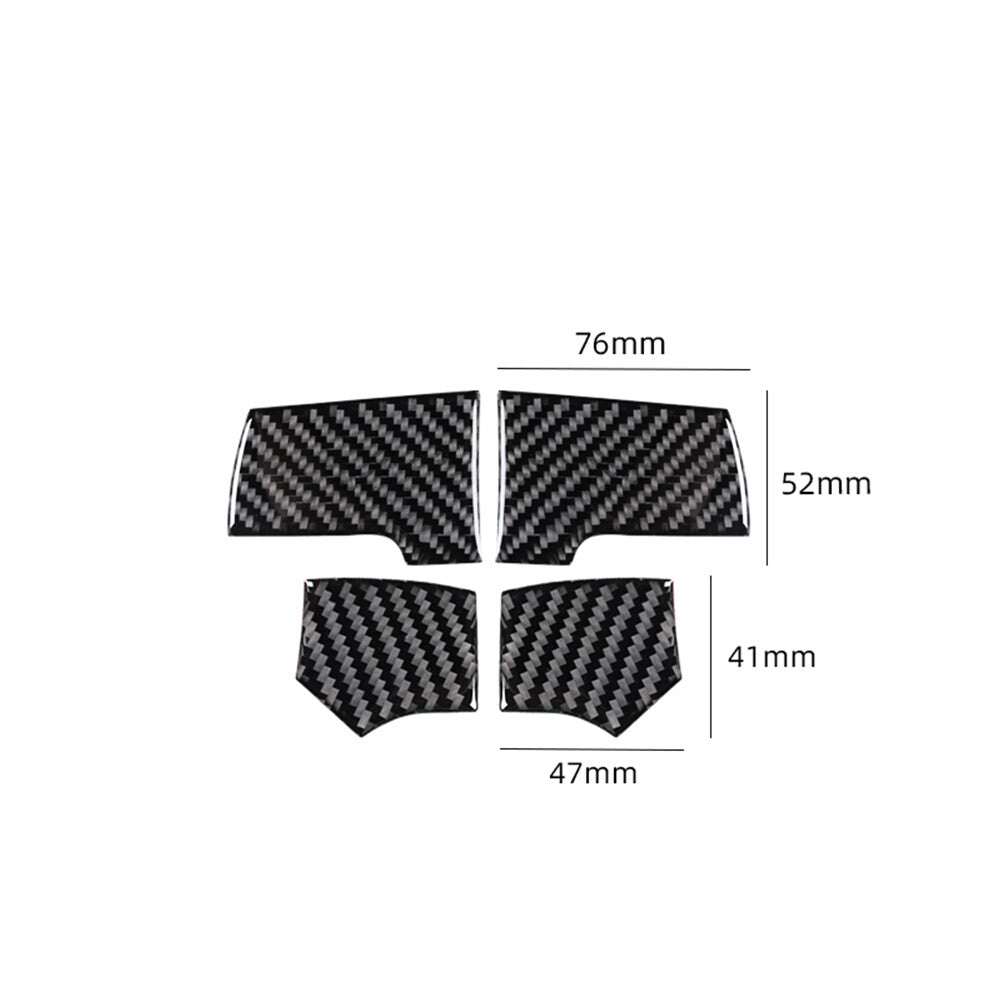 Carbon fiber interior steering wheel cover trim for Ford F-150 FX4 2004-2008
