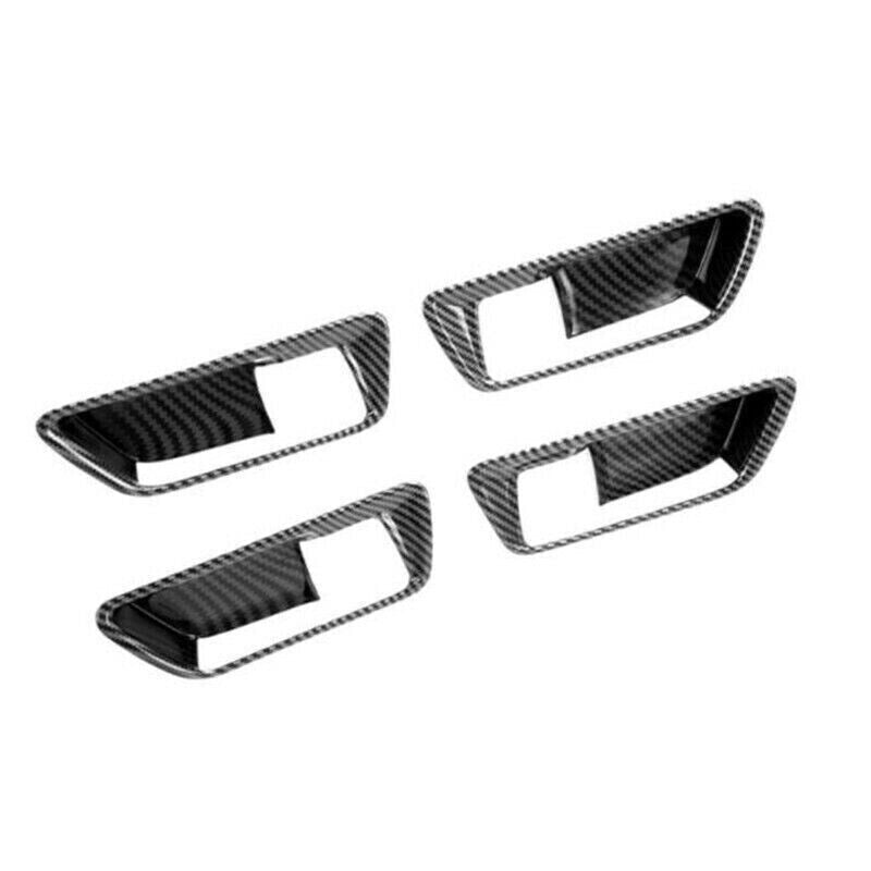 for Toyota Venza 2021-24 Carbon Fiber Inner Door Handle Bowl Moulding Cover Trim