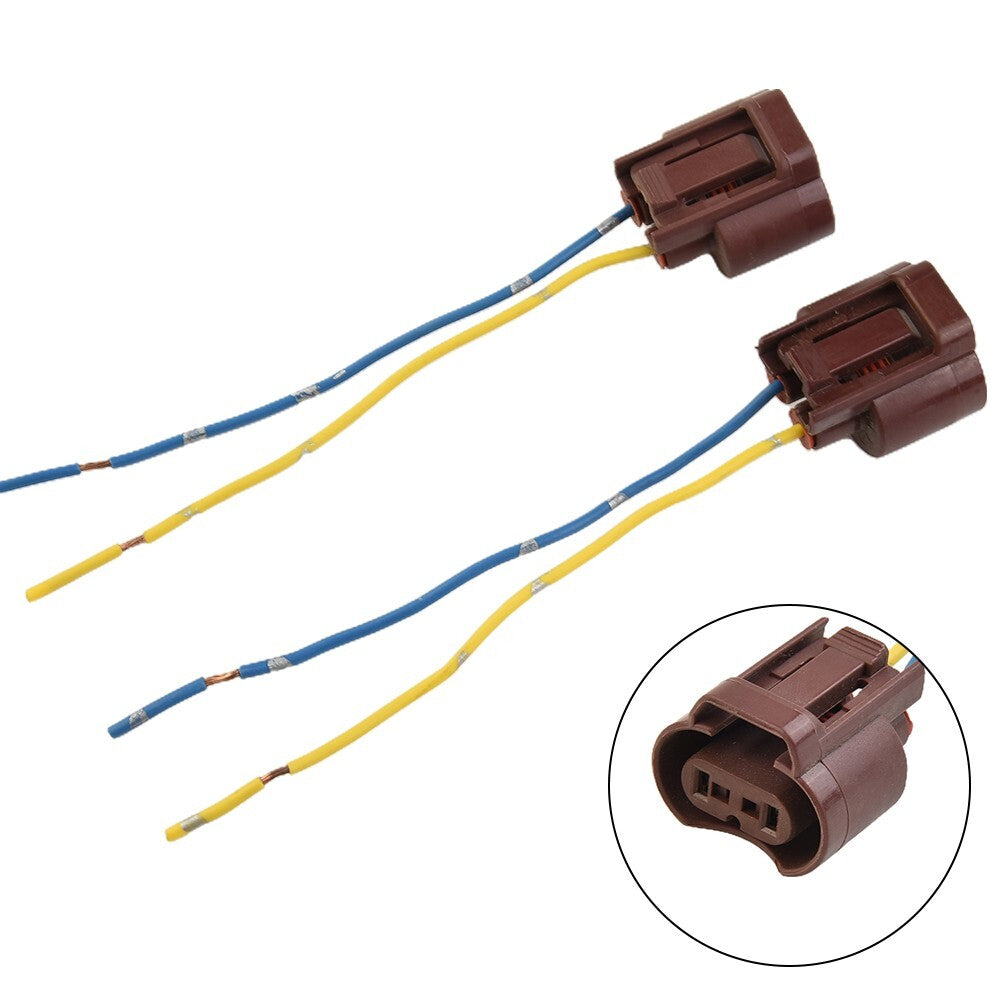 Wire Pigtail Female 9006 HB4 2 P Cs Harness Fog Light Socket Connector Lamp Bulb