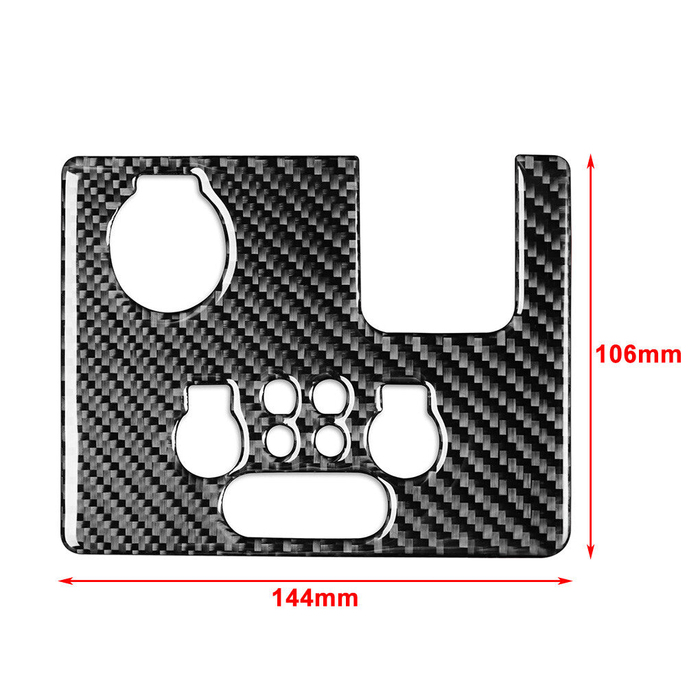 Carbon Fiber Rear Control Knob Panel Cover for Infiniti JX35 QX60 2013-2016