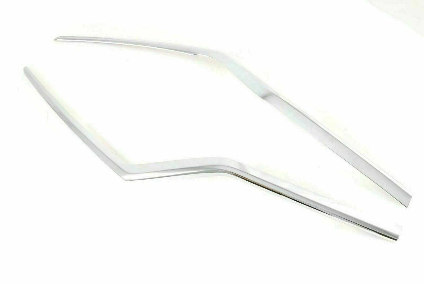 2P Chrome Headlight Eyebrow Lower Trim Decor Strips for Honda CRV CR-V 2017-2022