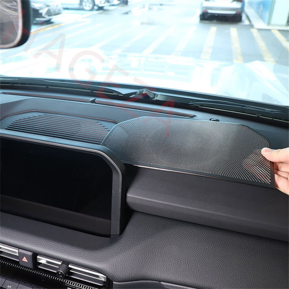 Steel Black Dashboard Speaker Net Trim For Toyot@ for Land Cruiser Prado LC250 2024+