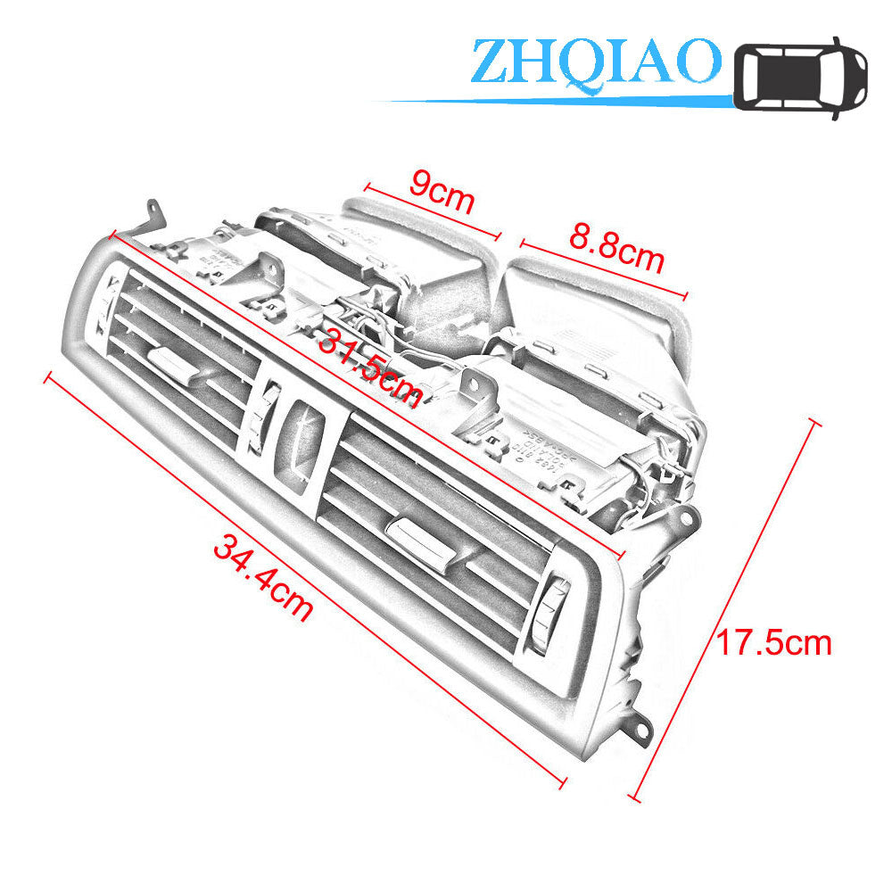 64229209136 Console Center Air Vent Grille Heat AC Dash Kit Fit for BMW 5 Series F10