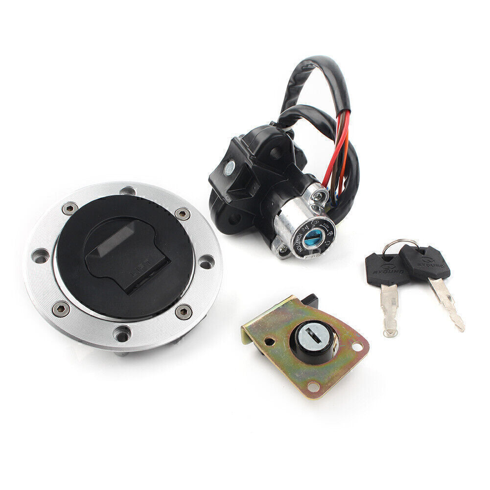 Ignition Switch Gas Cap for Seat Lock Key Set for Suzuki GSXR600 GSXR750 1997-00