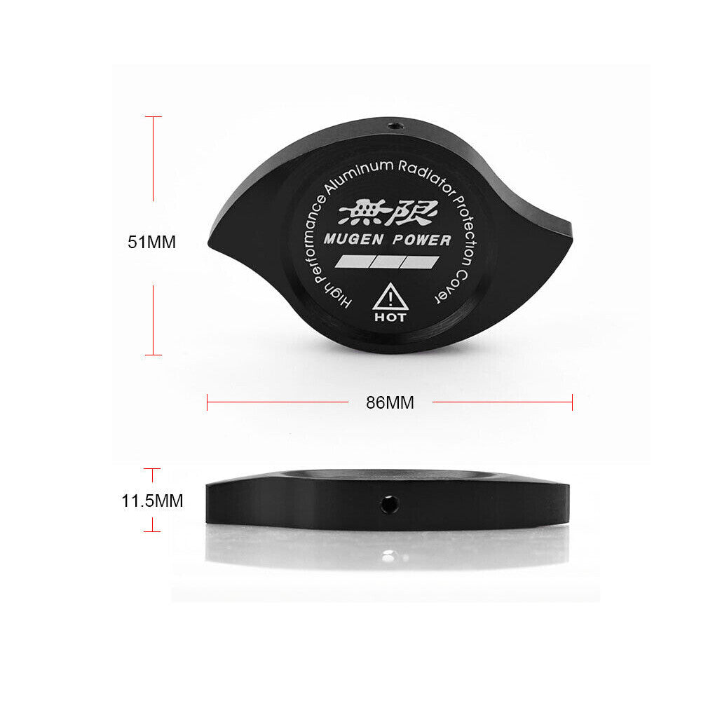Black JDM Aluminum Racing Engine Oil Filler Cap+ Radiator Cap for Honda for Acura