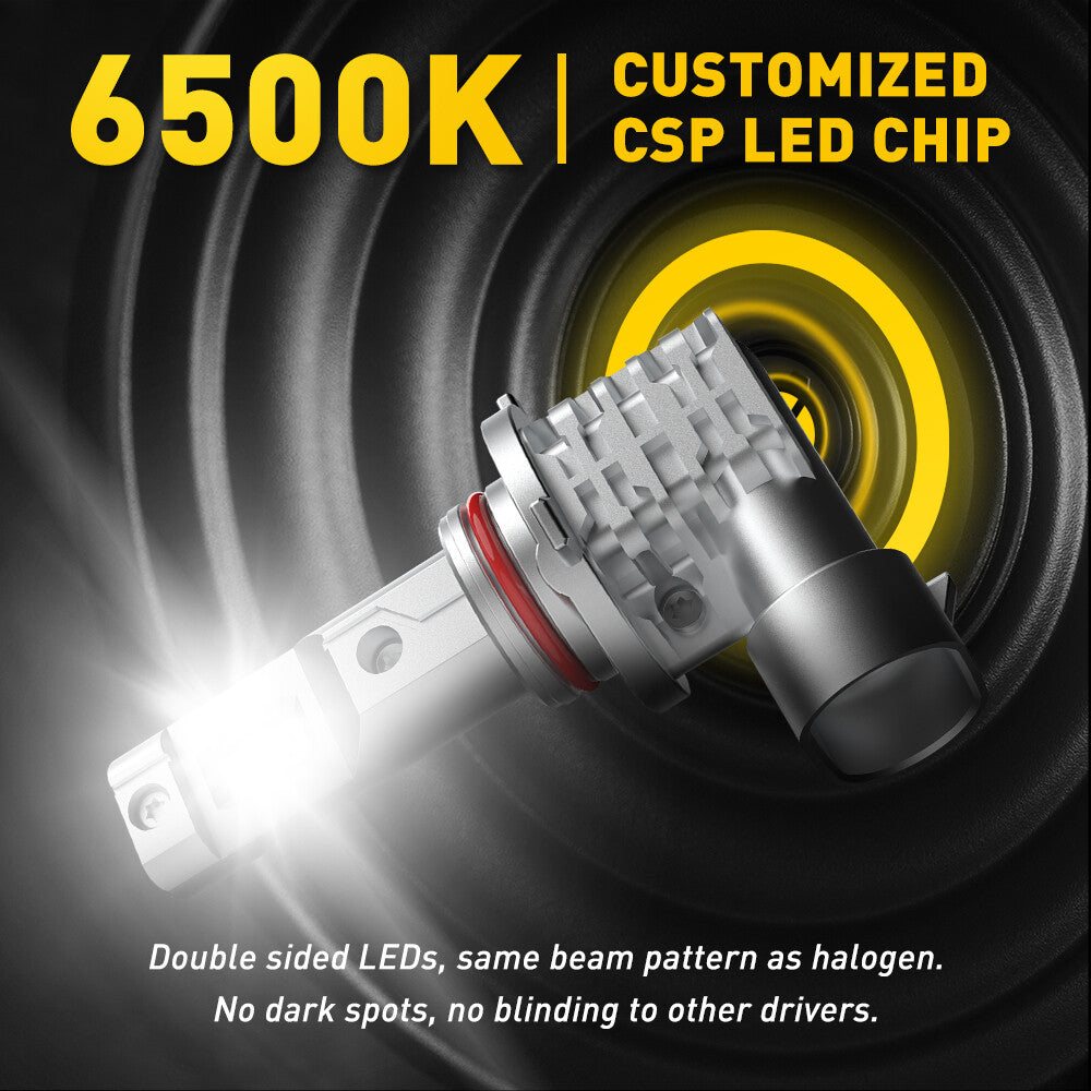Auxito LED 9005 H11 High Brightness White Light