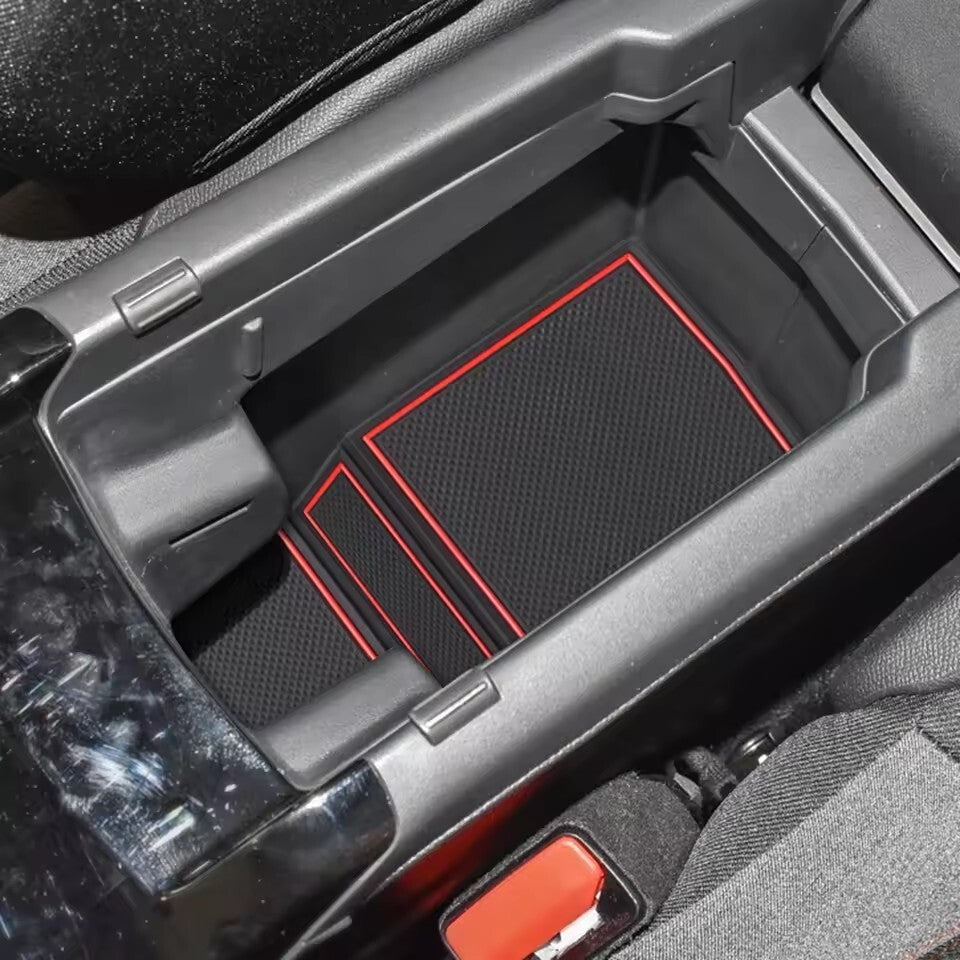 Anti-Slip Gate Slot Cup Mat for Peugeot 2008 e-2008 GT Line 2019 - 2024 RED