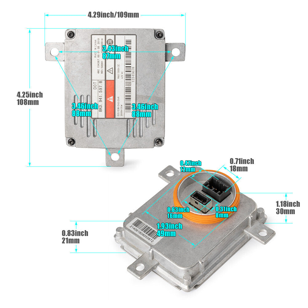 Xenon HID Light Headlight Ballast Control Unit Module for Audi Q5 Q7 8K0941597B