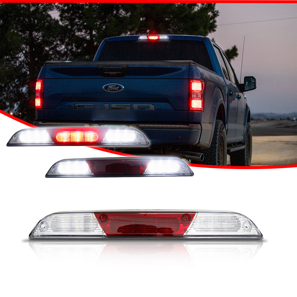 3rd High Mount LED Third Brake/Stop Light Transparent for 15+ for Ford F-150, F-250, F-350