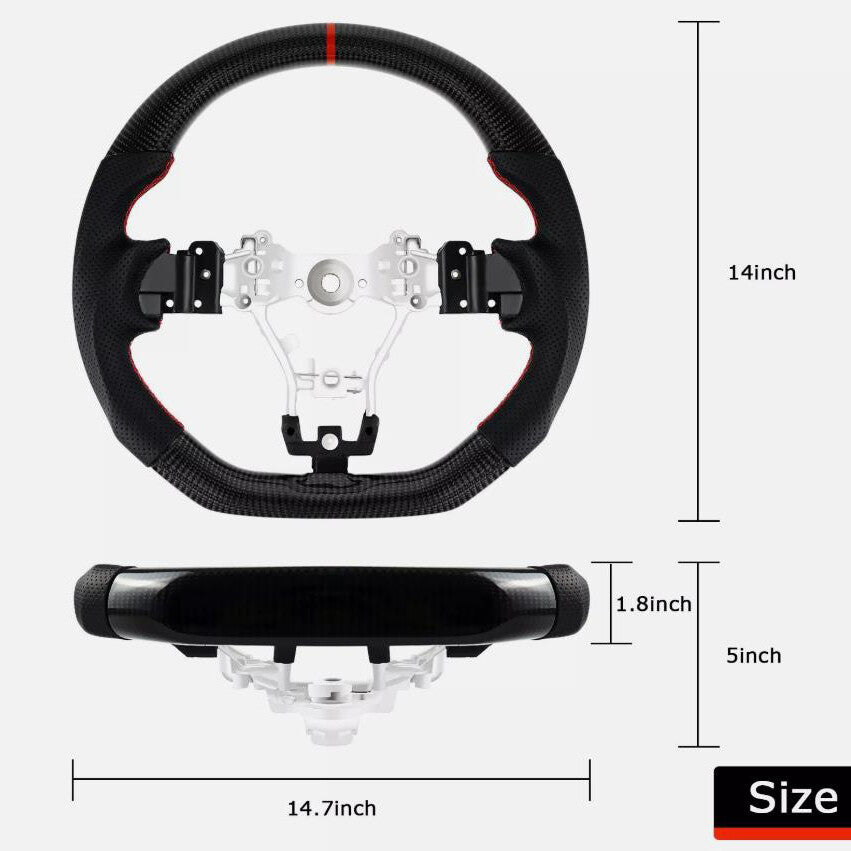 Carbon fiber steering wheel for SUBARU STI WRX S209 2015 - 2020 (Brand New)