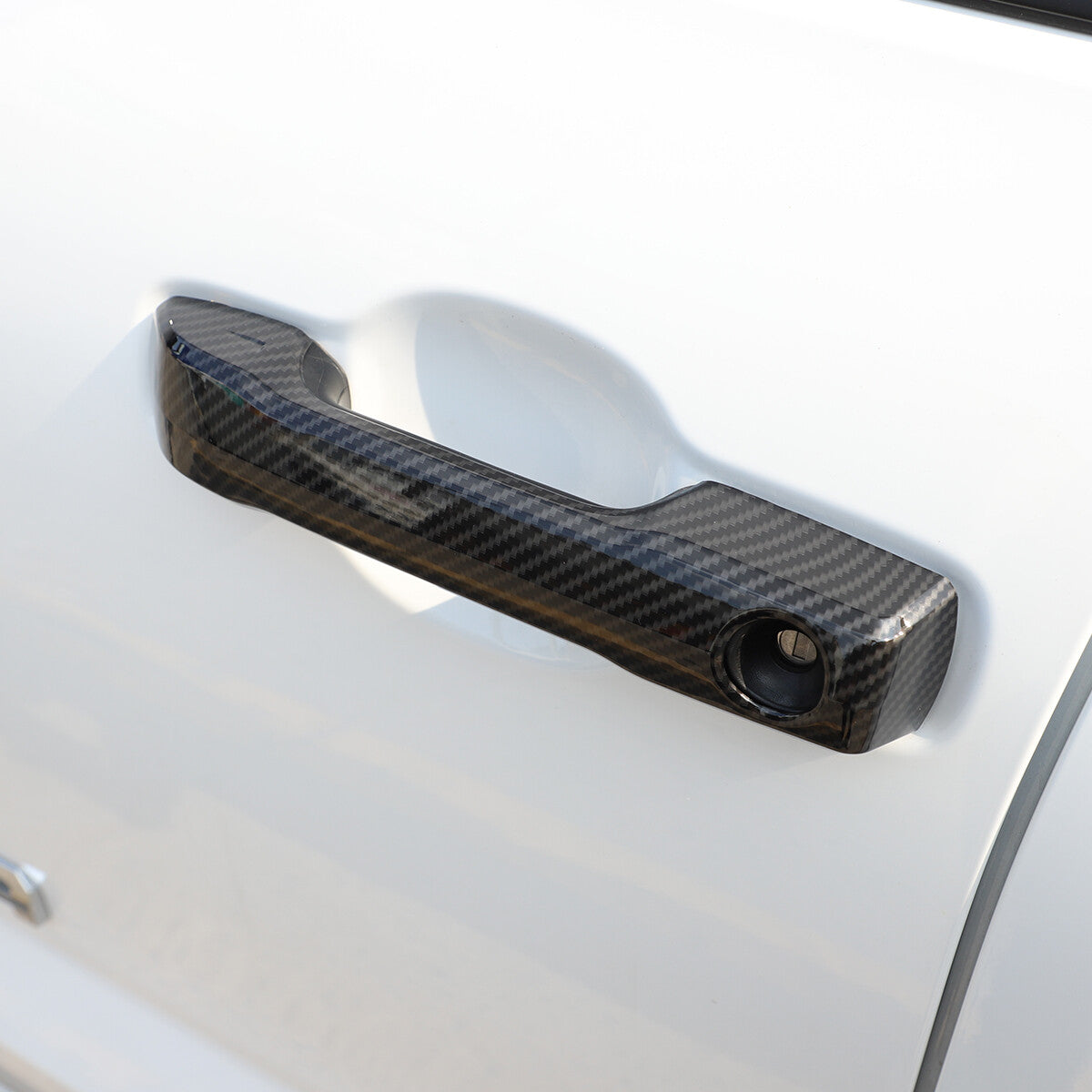 Carbon fiber window and door lift switch frame cover trim for Corvette C7 2014-2019