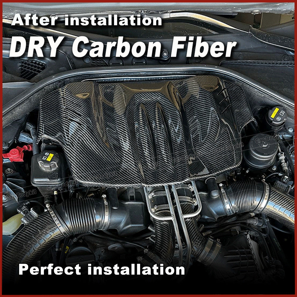 Fit for BMW F10 M5 F06 F12 F13 M6 2012-2019 DRY CARBON Engine Valve Cover Trim