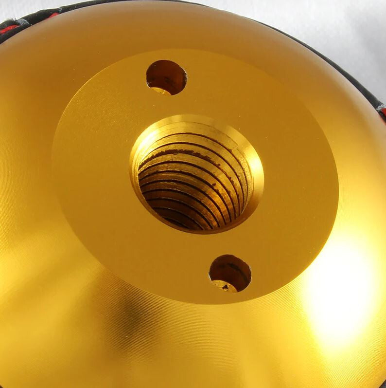 Car Shift Knob 6-speed Mugen Black Gold PVC Leather for Honda for Civic CRZ for Acura