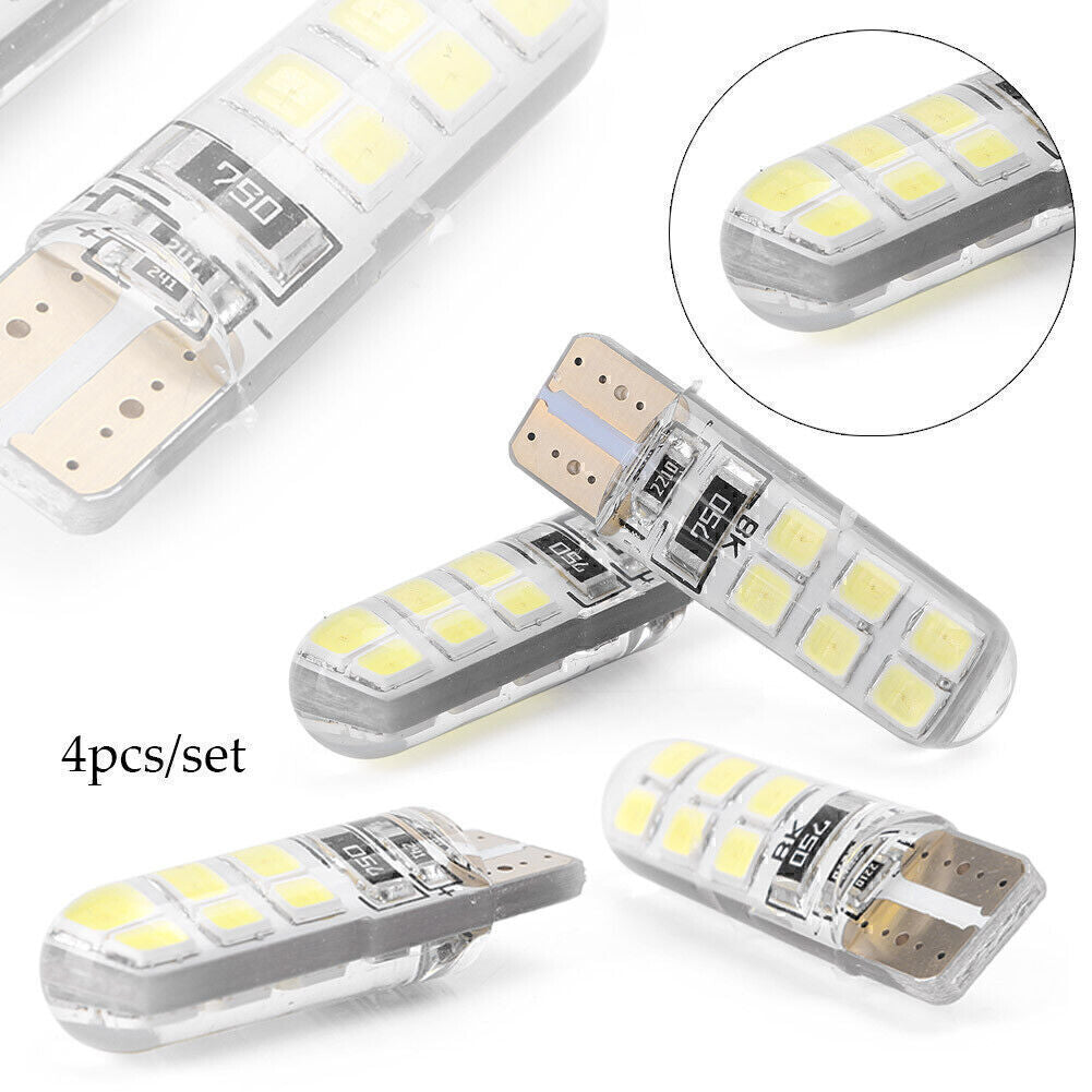 T10 12SMD 12V LED Lights 2835 W5W Canbus tail light backup lights Bulbs 4pcs