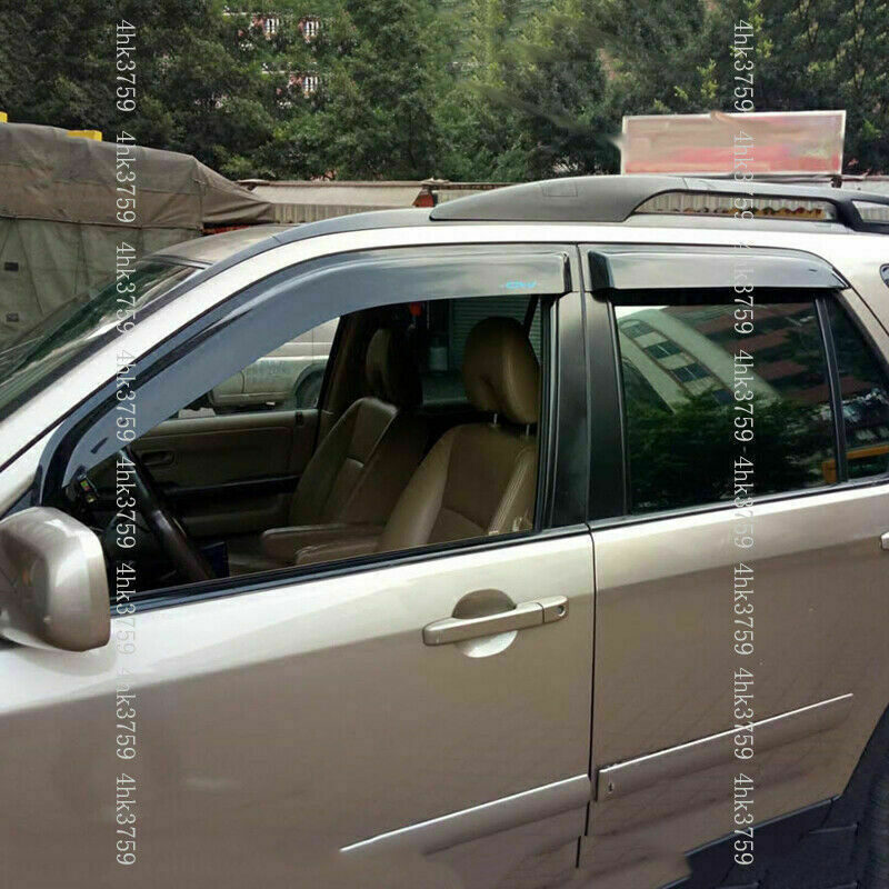 for Honda CR-V 2002-2006 Black Window Wind Visors Sun Rain Guard Vent Deflectors