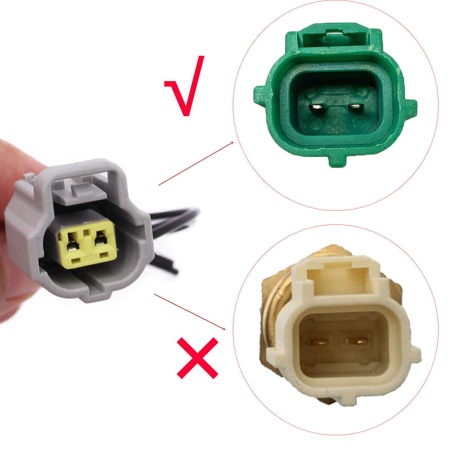 Coolant Water Temperature Sensor Connector Plug for Camry Celica for Corolla New