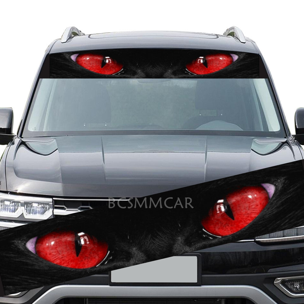 Windshield Decal Car Sticker Banner Window Graphics Personalised Decor Cat Eye