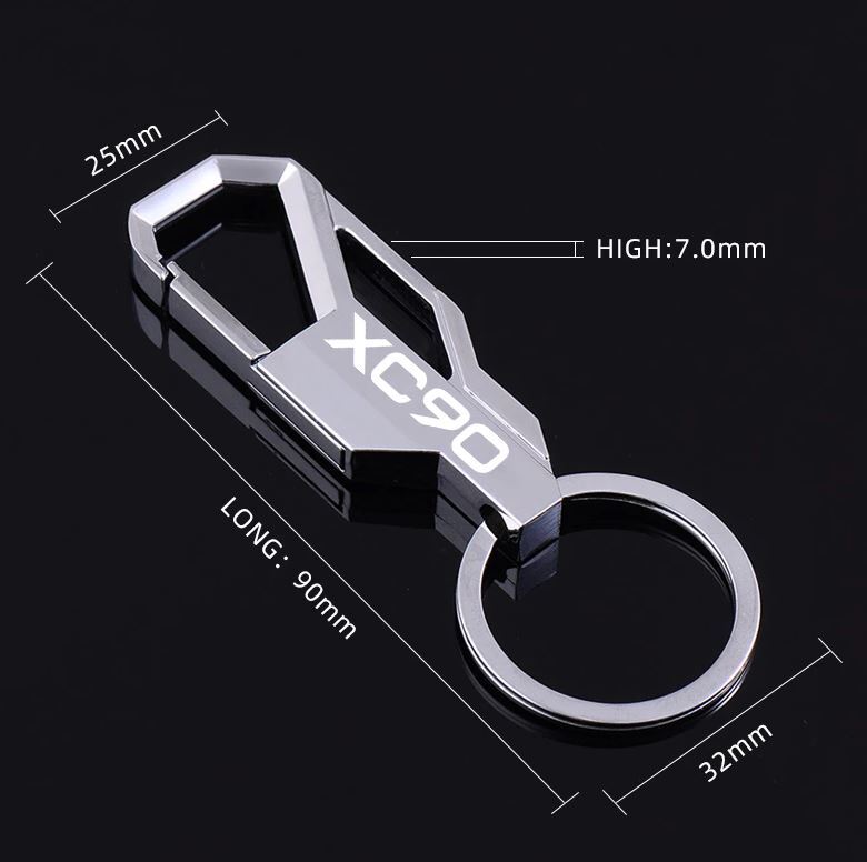 Car keychains, key rings, key fobs, car accessories, gifts, metal, suitable for V90