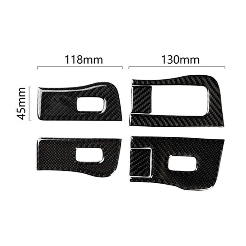 Real Carbon Fiber Car Window Switch Panel Cover Trim For 2017-2021 for Tesla Model 3