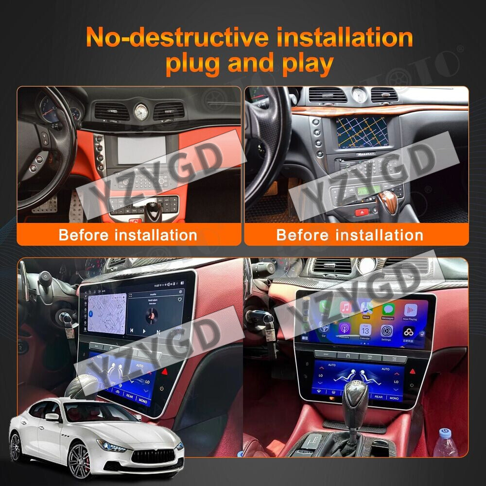 for Maserati GT/GC GranTurismo 2007-2015 Carplay Car Radio 2Din Receiver Screen