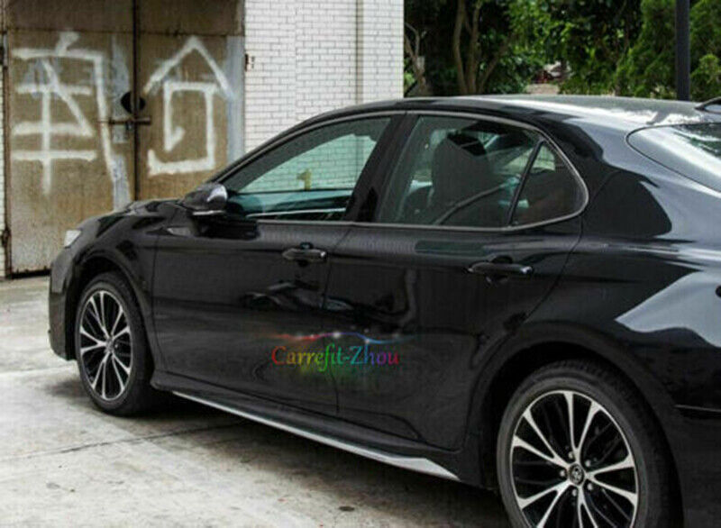 for Toyota for Camry 2018-2023 Gloss Black Steel Window Molding Strip Cover Trim 10x