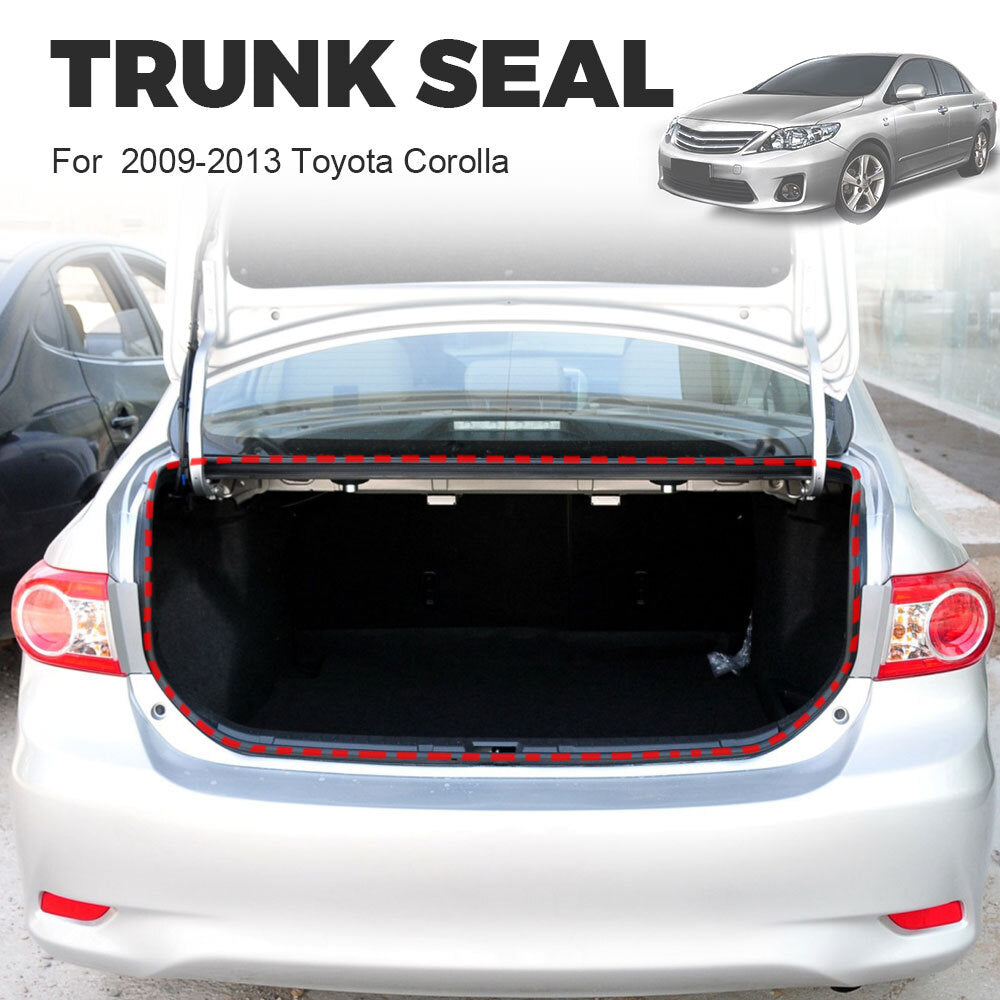 Rubber Fit for Toyota for Corolla 2009-2013 Trunk Lid Gasket Seal Weatherstrip Repalce