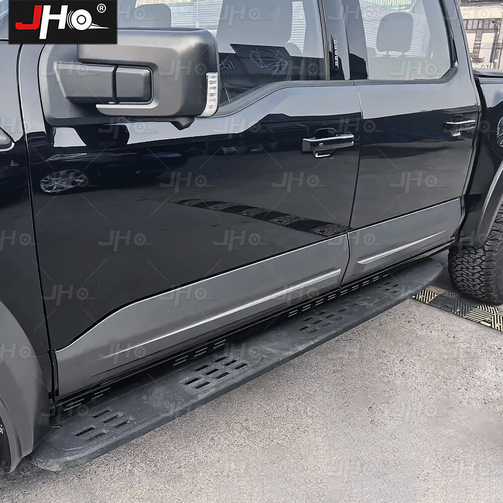 Black Side Door Body Guard Molding Cover Trim Fit for Ford F150 2022-2024