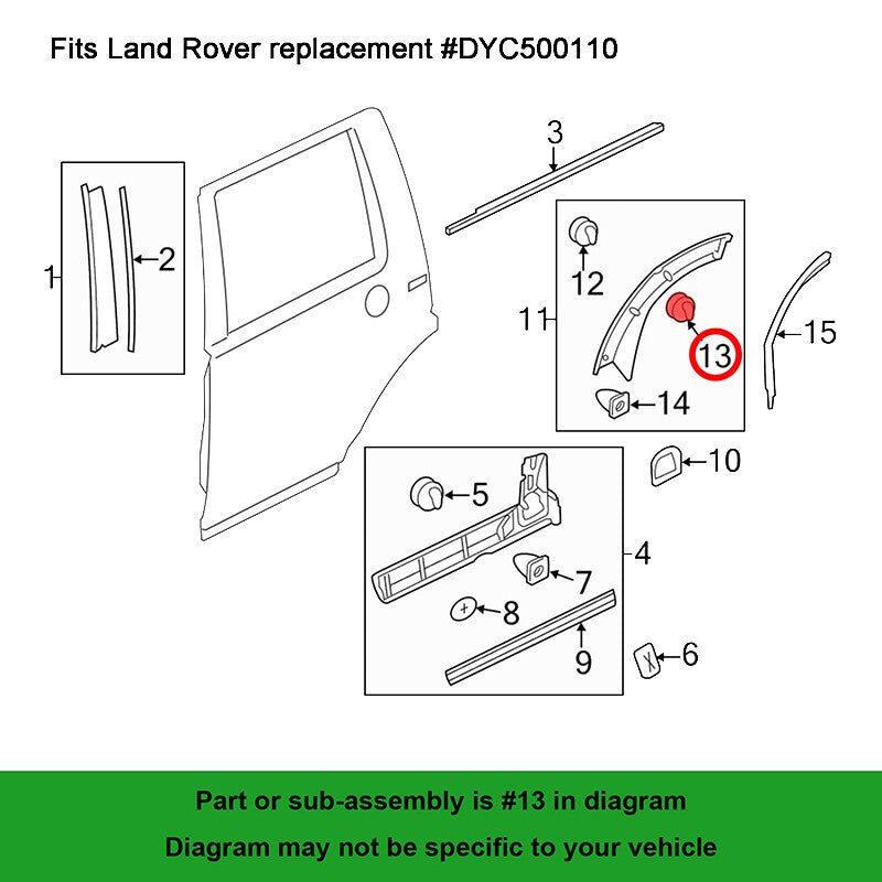 20-piece pack of door wear plate retainers for Toyota for Lexus 51787-60070 GX460 GX470 LX470