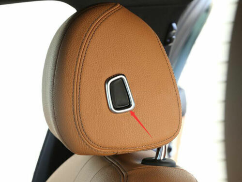Cover Trim ABS Silver for Seat Headrest Button Ring for BMW 5 Series G30 2018-2022