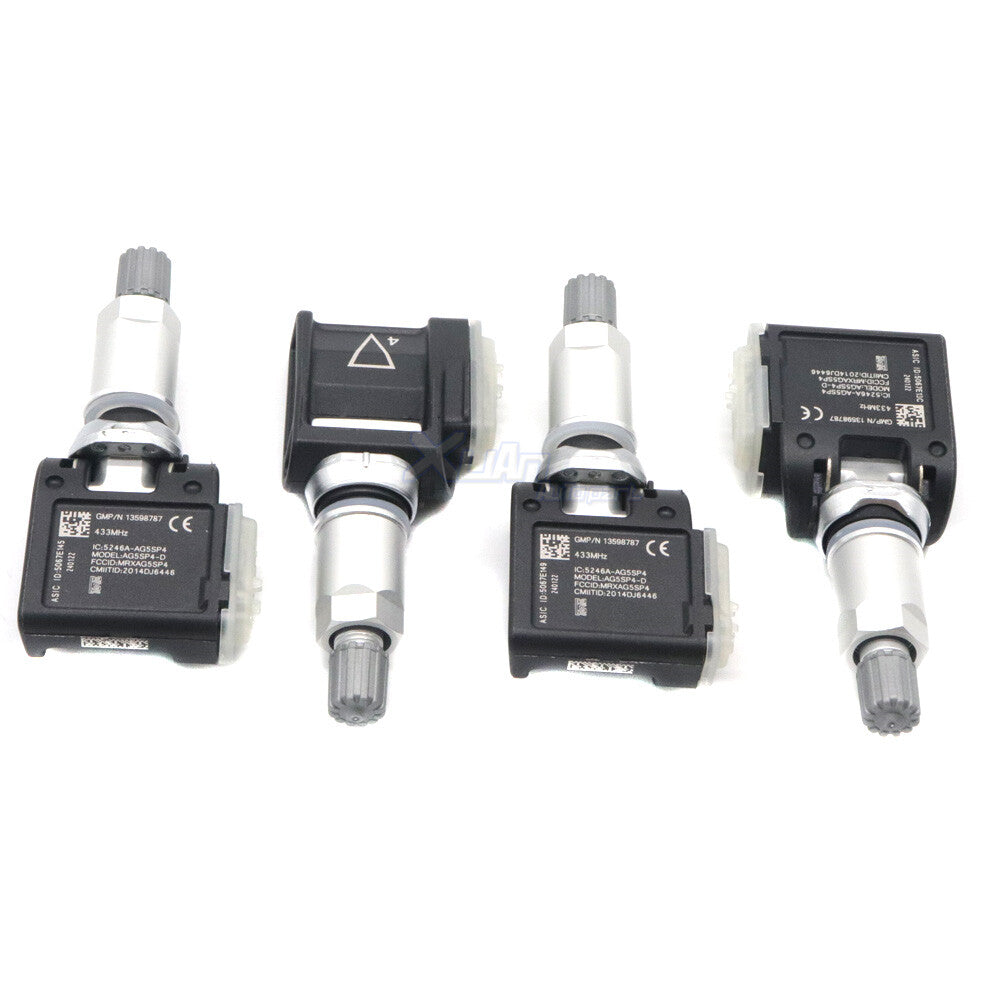 Tire pressure sensor for Cadillac ATS/CTS kit (4 433MHz, compatible with general TPMS 13598787-)