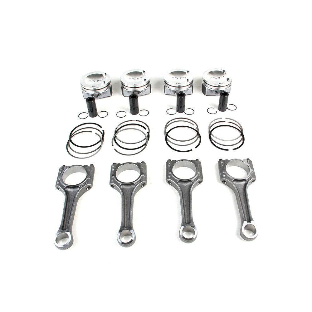 Piston Rings Set + 4x Upgraded Piston Set fits for VW for Tiguan for AUDI A4 Q5 2.0T