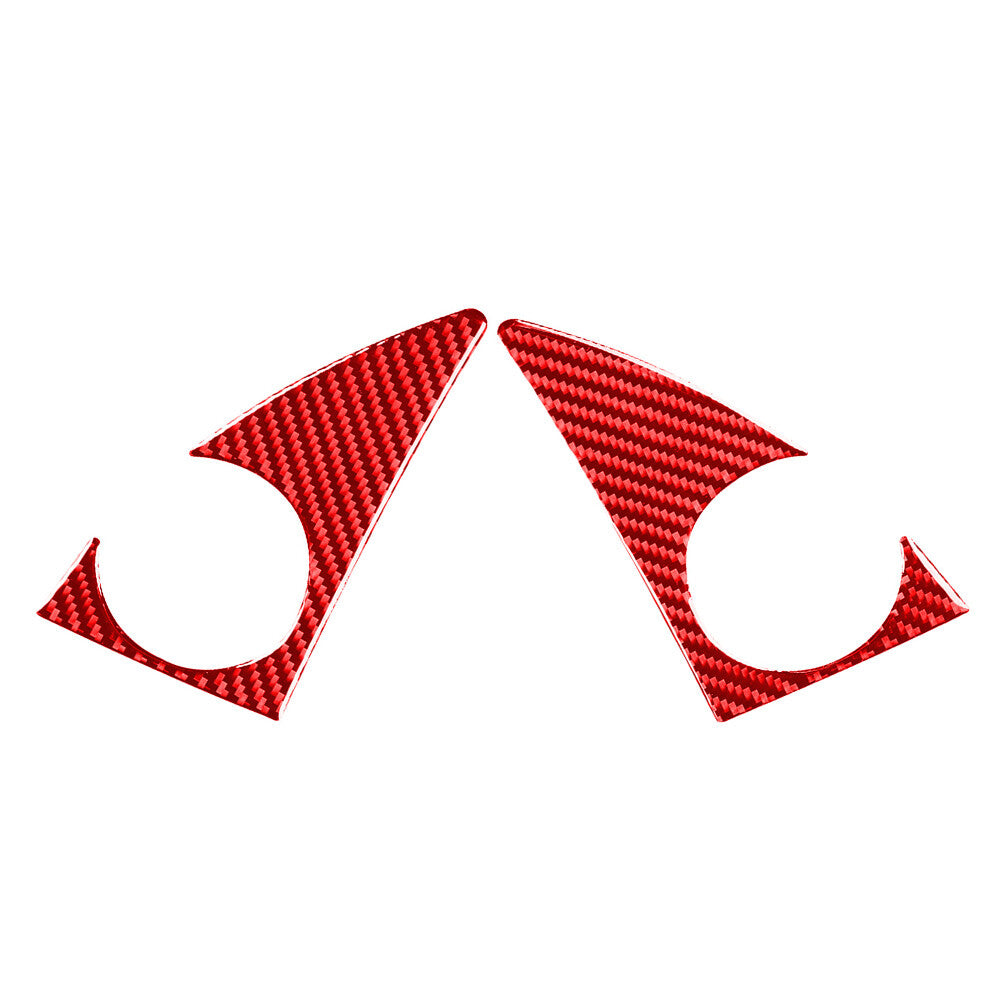 2¢ª A-S?ulen-Lautsprecher-Verkleidung f¨¹r for Toyota Tundra 2014-2021 Kohlefaser-Rot
