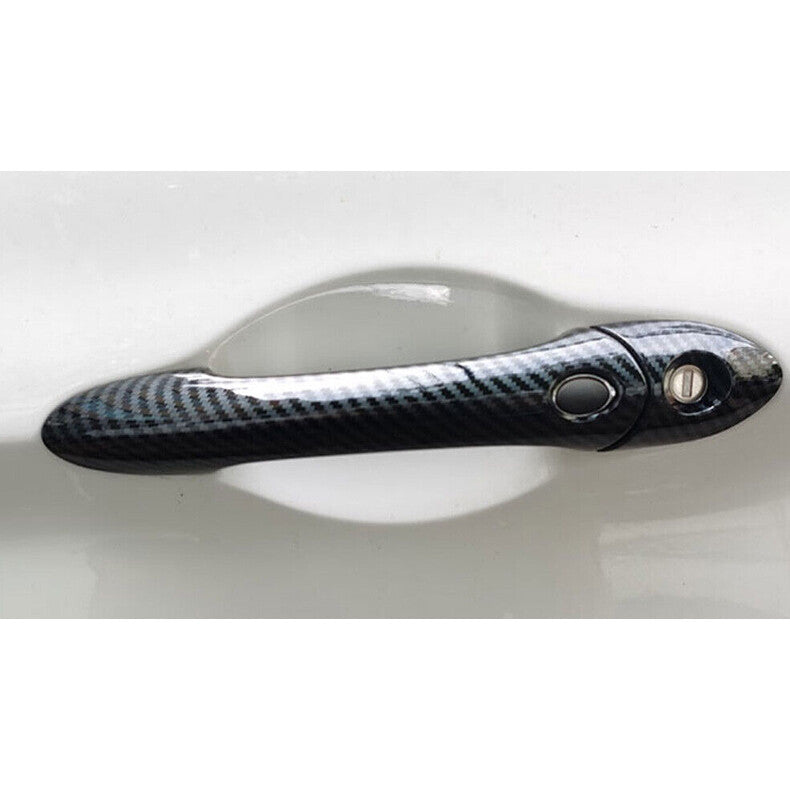 for Hyundai Sonata 2011-2014 Carbon Fiber Side Door Handle molding Cover Trim 8x