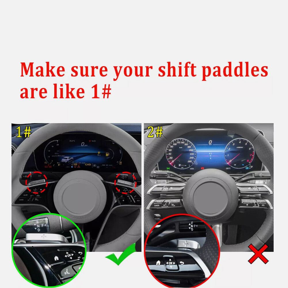 Steering Wheel Shifter Paddle Extension for Mercedes-Benz A B C C E S GLC Class