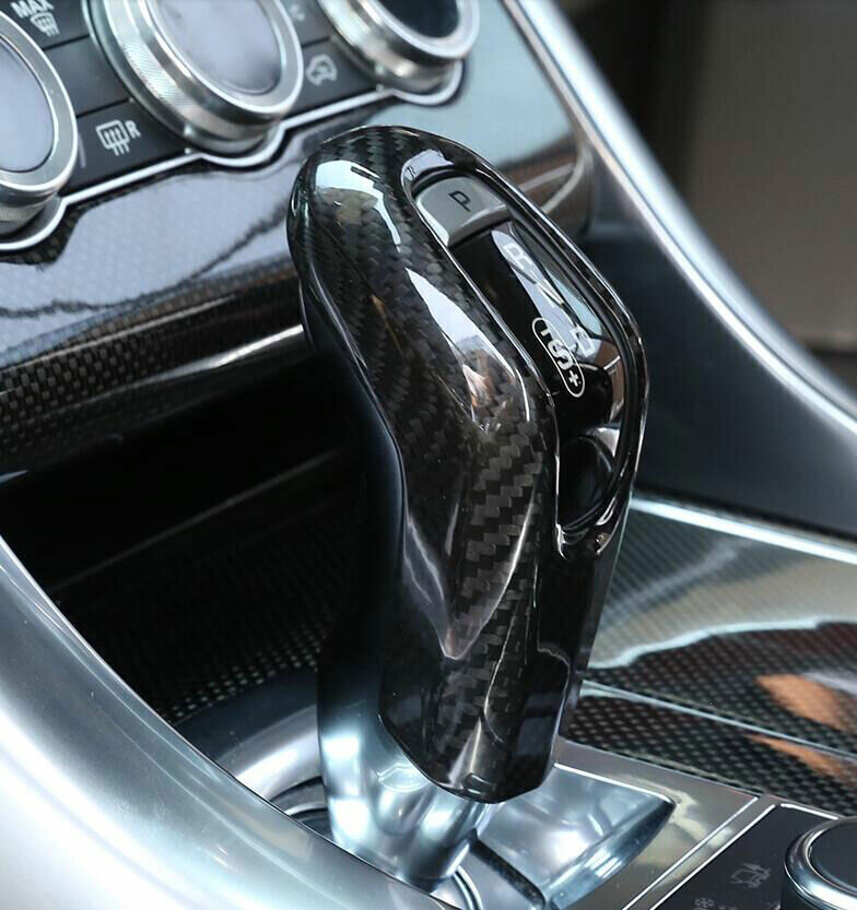 for Range Rover Sport 2018-22 Carbon Fiber Gear Shift Knob Shifter Lever Trim 1X