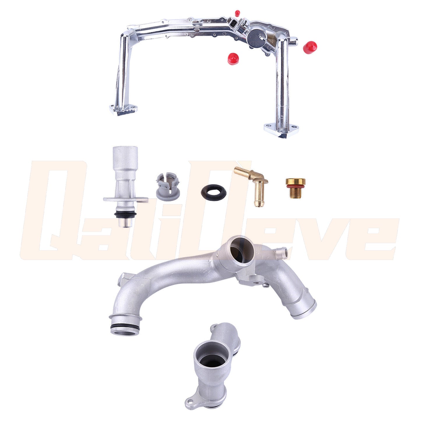 Upgraded aluminum cooling water hose kit for 2014-2019 for Land Rover for Range Rover 3.0 SC