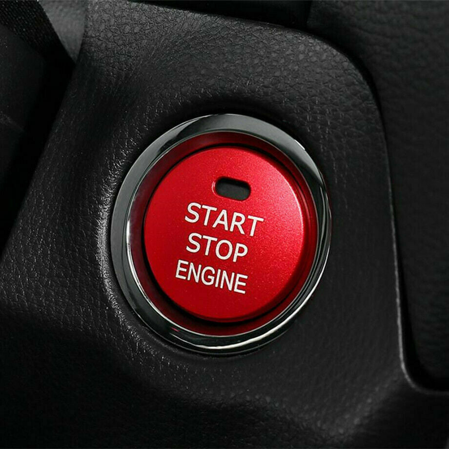 for Toyota Highlander 2020-2023 Alloy Red Engine Start Stop Switch Button Trim