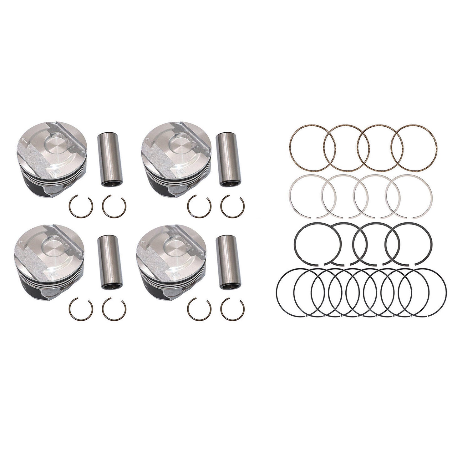 4X Pistons Rings Kit 12652809 for Chevrolet for Buick GL8 for ES for Cadillac ATS XT5 2.0L