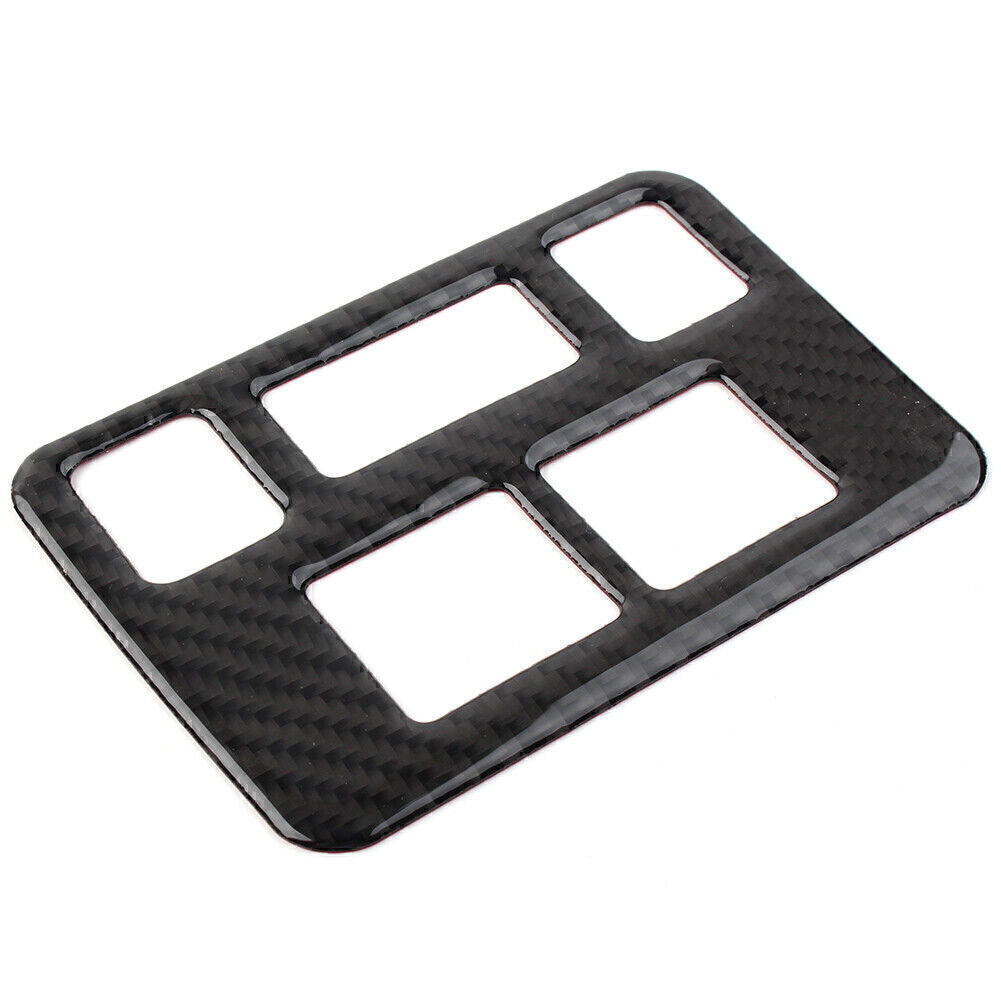 Headlight Button Frame Cover Trim Fit for Subaru Forester 2013-2018 Carbon Fiber po