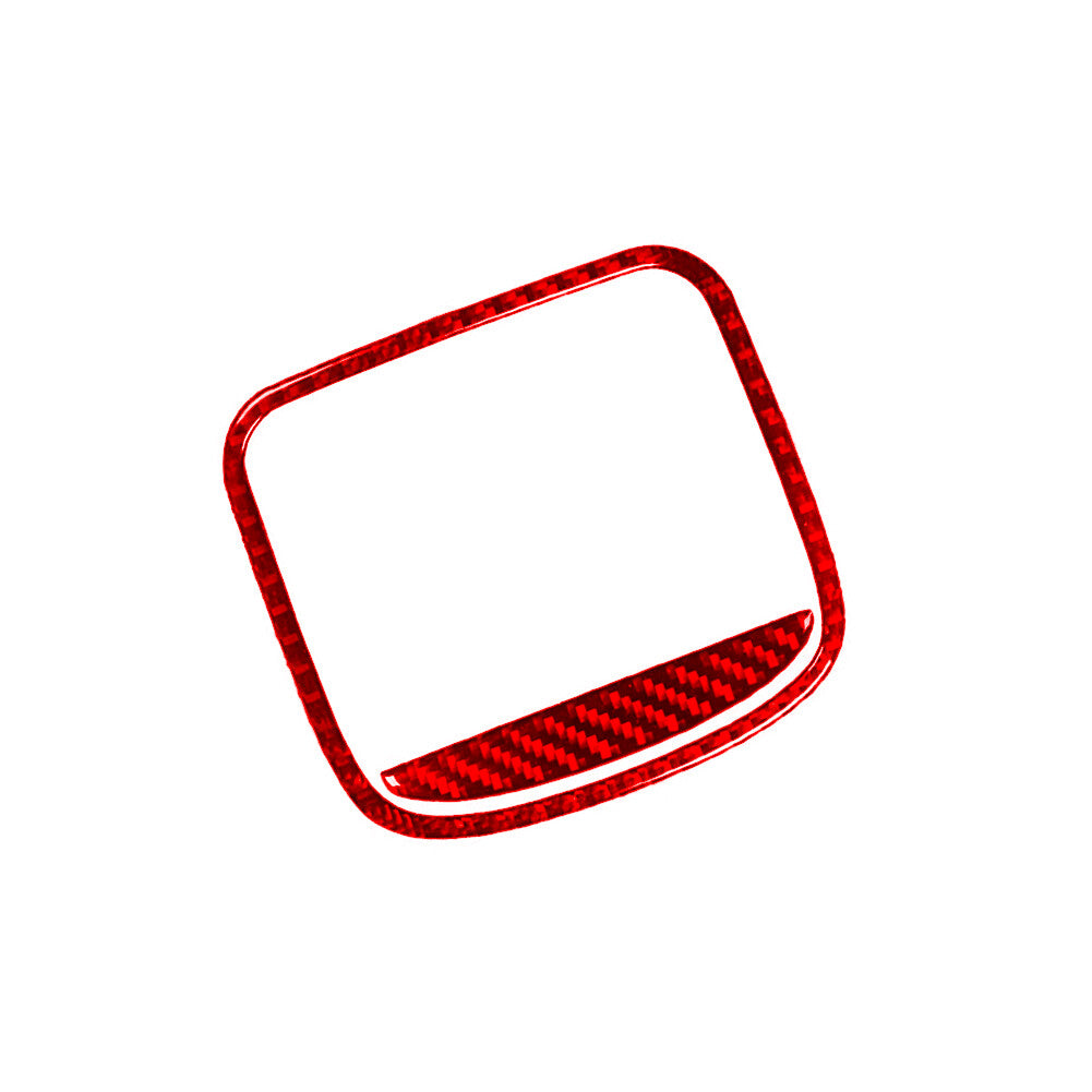 2X Red Carbon Fiber Rear Air Vent Cover Trim for Chrysler 200 2015-2017 Type B