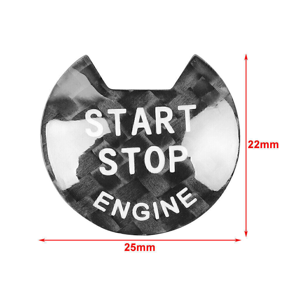 Carbon Fiber Engine Start Stop Push Button Cover Fit for Nissan for Infiniti Q50 Q60