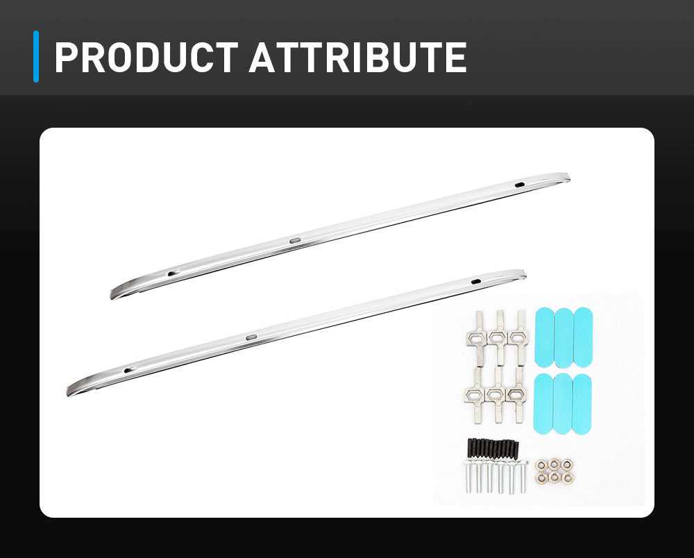 Screws Locking Luggage for TOYOTA Fortuner Aluminium Rack Side Rails Roof Rack