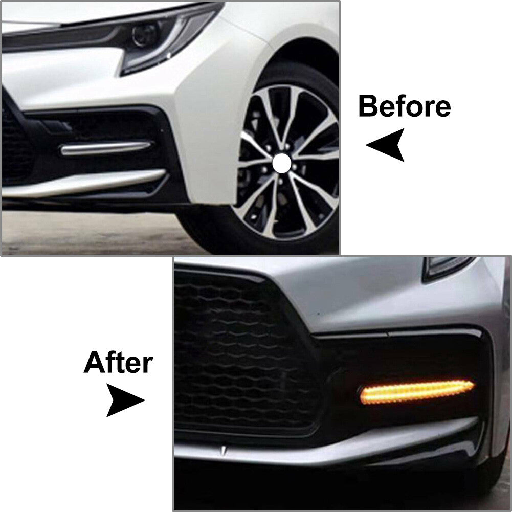 Daytime Running Light DRL Turn Signal Light for Toyota for Corolla SE XSE 2020-2023