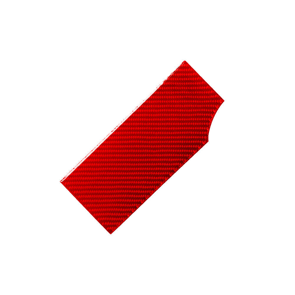 Red Carbon Fiber Below Center Cup Holder Cover Trim for Jeep for Wrangler 2007-2010