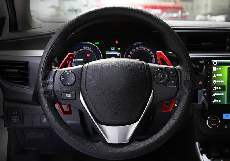 for Toyota for Camry 2012-2016 Red Steering Wheel DSG Paddle Shifter Extension 2pcs
