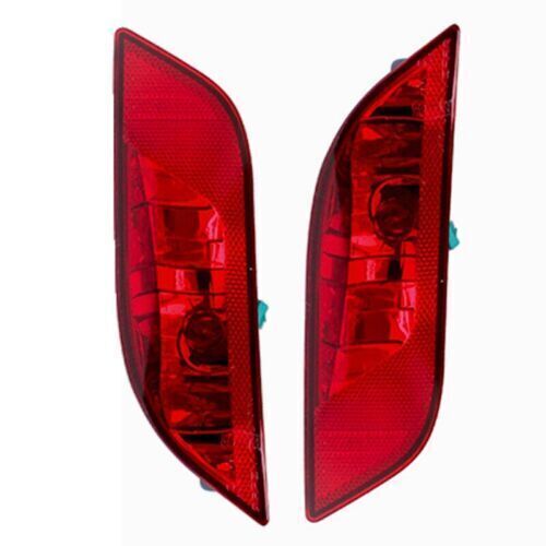 A pair of rear bumper taillight reflectors for Jeep Compass 2017 - 2022 LHRH models.