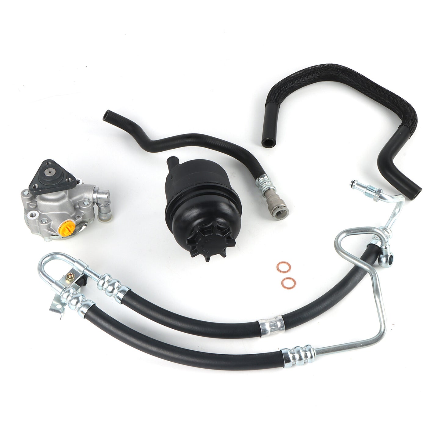 Power Steering Pump Hoses W/Reservoir Suitable for BMW E46 330i 32416760036KIT