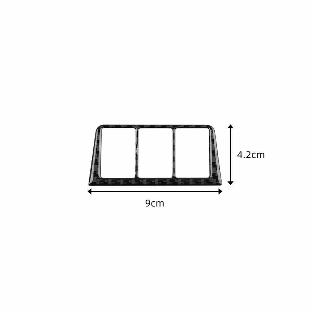 Carbon fiber headlight switch button decorative protective cover suitable for Toyota RAV4 2006-11